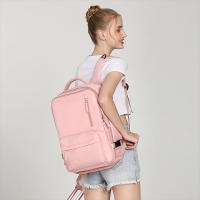 Mochila de viaje para mujer y niña, morral escolar de negocios de 15,6 pulgadas para ordenador portátil con bolsa de zapatos ind - details 0