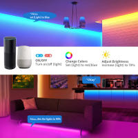 GAHADA Tira de LED RGB 5V 5050 30LEDs/M Control por Voz Aplicación Bluetooth Impermeable - details 3