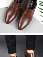 2024 nuevos zapatos casuales versátiles antideslizantes de cuero de talla grande para hombres de vestir de negocios - details 5