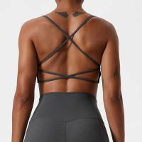 Sujetador deportivo Sexy y cómodo para mujer, Top de gimnasio, ropa de entrenamiento de yoga, ropa interior deportiva elástica para mujer, sujetador de yoga cruzado en la espalda, tops deportivos mujer gimnasio, - details 18