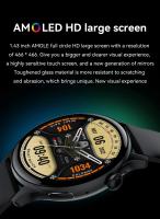 HK85-reloj inteligente para hombre y mujer, accesorio de pulsera resistente al agua IP67 con control del ritmo cardíaco, Pantalla AMOLED 1,43, seguimiento de actividad deportiva - details 2