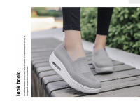 Zapatillas de tenis deportivas para mujer, zapatos cómodos de suela gruesa ligera, sin cordones, de malla transpirable, para caminar al aire libre - details 12