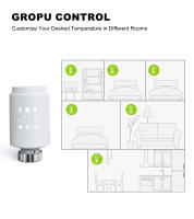 GIRIER Controlador de Temperatura Programable Válvula de Radiador Térmico ZigBee Control Remoto - details 13