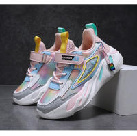 Zapatos de marca para niños, zapatillas de deporte para niñas, zapatos deportivos transpirables para niños, zapatillas de tenis cómodas informales de color rosa a la moda para uso diario - details 26