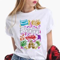 Camiseta de Estopa para mujer, top de manga, ropa harajuku japonesa para mujer - details 3