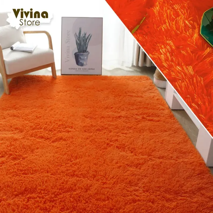Alfombra de Peluche Suave para Habitación Infantil con Cabello Largo Decoración Moderna en Sala de Estar Alfombra de Terciopelo para Dormitorio - 1