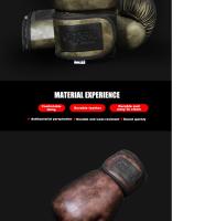 Guantes de Boxeo Retro Colores para Adultos Cuero PU para MMA, Muay Thai, Sanda GYM 6 a 12OZ - details 17