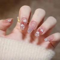 Caja de 24 piezas uñas removibles estilo corto parches uñas postizas uñas tabletas - details 69