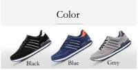 Zapatillas de Hombre de Cuero Deportivo Zapatos de Correr Antideslizantes Cómodas y Transpirables - details 1