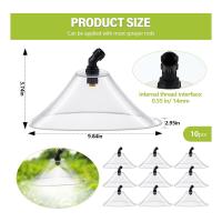 Protector de derrape con boquilla de pulverizador plano, protector de pulverización para la mayoría de pulverizadores, adecuado para césped de jardín de granja, 10 piezas - details 2