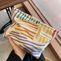 Bolso De Maquillaje Para Mujer Gran Capacidad Organizador Portátil De Viaje Bolsa De Lavado Con Cierre De Cremallera Material De Terciopelo - details 4