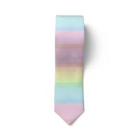 Corbata informal de 8cm con diseño de arcoíris, corbata estrecha, suave y colorida, ajustable, atada a mano, para hombre, Unisex - details 26