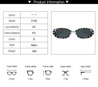 Gafas de Sol Vintage Pequeñas Ovaladas Marca Diseñadora Protección UV400 - details 3