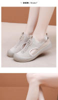 Zapatos de las mujeres 2025 de suela suave sin pies cansados ​​zapatos transpirables de las mujeres zapatos de primavera y otoño nuevos zapatos de plataforma de un pedal zapatos perezosos de las mujeres - details 1