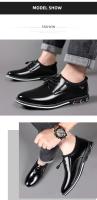 Zapatos Casuales para Hombre Mocasines de Moda sin Cordones, Zapatos de Trabajo de Cuero con Plataforma, Talla Grande 50 - details 7