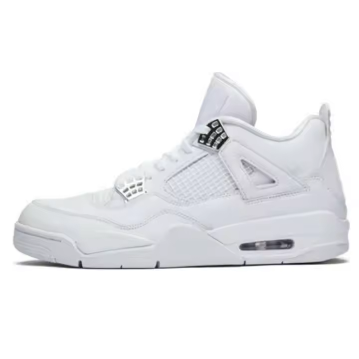 Baloncesto blanco transpirable plano zapatillas de deporte informales 4s mujeres zapatos para correr al aire libre diseñador hombres zapatos deportivos - 1