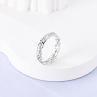 Nuevos anillos de Plata de Ley 925, anillos originales apilables simples y brillantes para mujer, regalo de joyería de amor de compromiso de aniversario - details 5