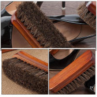 Cepillo de pelo de caballo con cerdas para lavandería doméstica, limpieza de zapatos pequeños, pulido de madera para - details 1