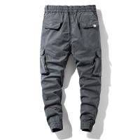 Pantalones de chándal versátiles para hombre, pantalón Cargo informal, sencillo, a la moda, para otoño e invierno, color liso, con múltiples bolsillos, para exteriores - details 5