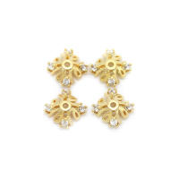 Accesorios de Joyería DIY de Alta Calidad Abalorios de Cuarzo de Brasa Dorada de 18K - details 37