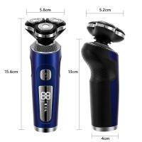 Afeitadora eléctrica 4 en 1 para hombre, recortadora 3D flotante, carga rápida USB, recortadora de barba portátil - details 17