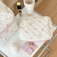 Bolsa de Maquillaje de Algodón para Acolchado Organizador de Cosméticos con Crema - details 2