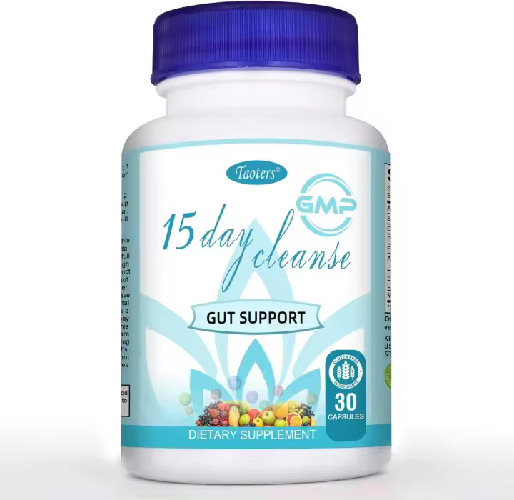 TAOTERS 15 días de limpieza intestinal, 1 paquete de escoba de colon, suplemento de desintoxicación con senna, cáscara sagrada y cáscara de psyllium, para hombres y - 1