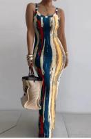 Moda mujer nueva tendencia Z Color sólido Sexy elegante Godde Single ulder Drees - details 43