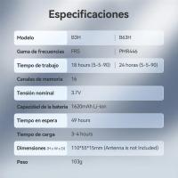 Retevis-Mini walkie-talkie B63H, portátil, PMR446, Radio Profesional - details 6