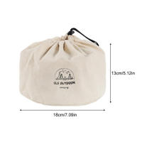 Cocinas de acero inoxidable para exteriores, de 4 piezas juego familiar, portátil, para Picnic, sopa, freír, vaporera, para el hogar - details 21
