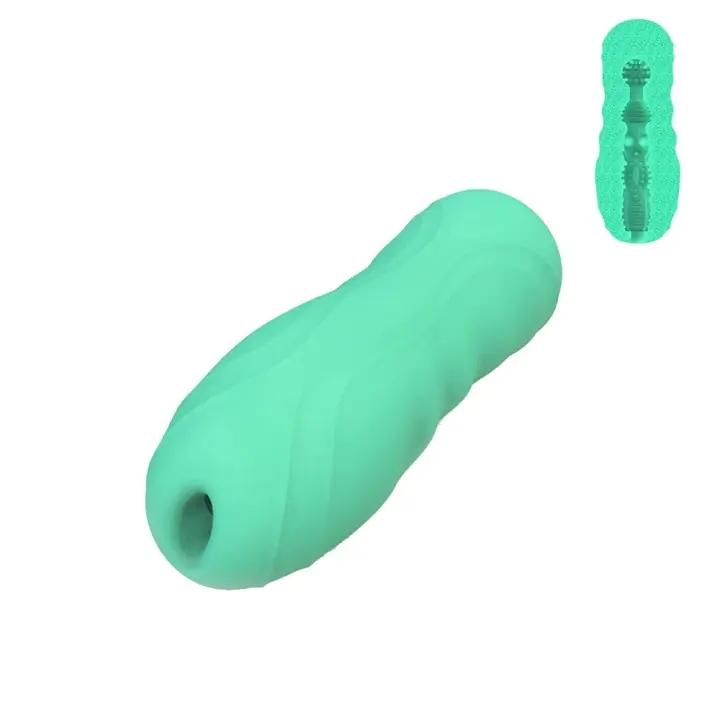 Masturbador masculino realista para hombre, Vagina de bolsillo, glande, mamada, taza de avión portátil, Juguetes sexuales de succión - 1