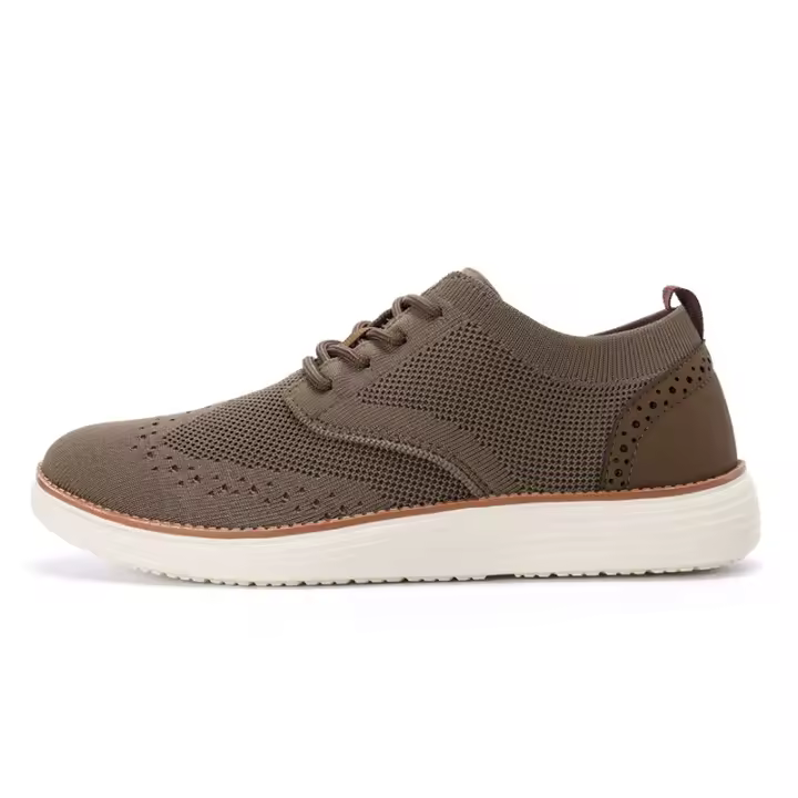 2025 nuevo ligero con cordones casual zapatos de hombre de gran tamaño 48 transpirable mocasines tejidos con mosca explosión de los hombres. - 1