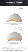 LEFAN-lámpara colgante de estilo wabi-sabi para el hogar, luz decorativa para restaurante, 20/30/40/50CM - details 13