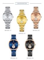 Reloj de Pulsera de Cuarzo Elegante para Mujer Diablo de Luz Solar con Acentos de Diamante de Imitación Pulsera de Acero Inoxidable Impermeable Estilo Casual - details 2