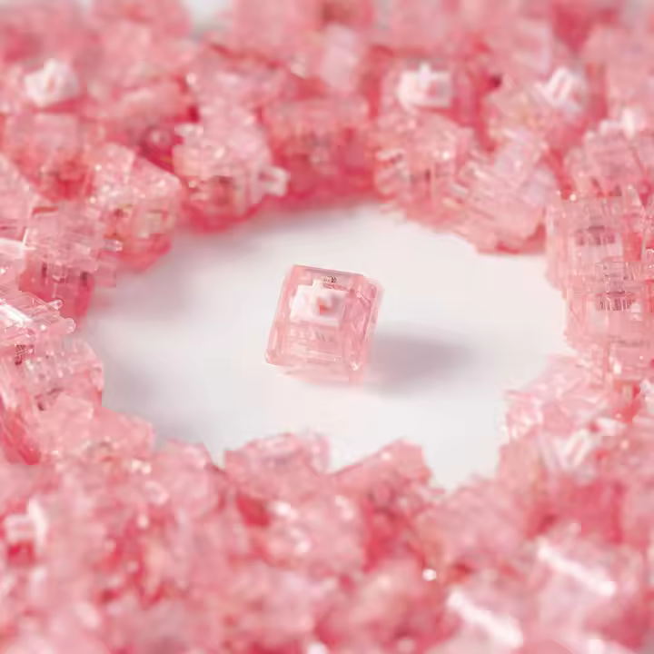 HMX SU Color R2 Rosa lubricado de fábrica 45G gatillo oreja personalizado intercambiable en caliente DIY interruptor para teclado Nical - 1