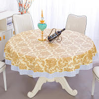 Mantel de Mesa de Hotel Impermeable de PVC Resistente al Aceite con Borla de Encaje - details 4