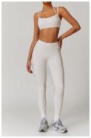 Sujetador de Yoga suave con espalda de belleza para mujer, entrenamiento de gimnasio, deportes de secado rápido, Top elástico con doble hombro y cuello, ropa interior para correr y Fitness al aire libre - details 8