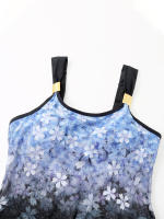 Conjunto de Bikini de cintura alta para mujer, de 2 piezas traje de baño, estampado Sexy, ropa de playa - details 4