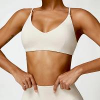 Sujetador de mujer con correa cruzada sujetador de yoga transpirable entrenamiento sexy espalda hermosa top de fitness - details 2