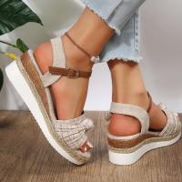 Sandalias de tacón de cuña de verano para mujer - details 5