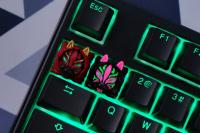 ECHOME Anime Keycap Set - Teclas personalizadas con arte original de Kitsune Perfil Cherry para teclados mecánicos Kits HOT KEYS HKP Accesorios Gaming Artesanales con diseño exclusivo. Compatibles con teclados estándar, ideales para jugadores y coleccioni - details 1