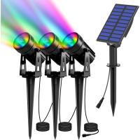 4 Unidades Foco Solar, Luces Solares Impermeables Exterior, Luz de Jardín, 2 Modos de Iluminación Opcionales, ángulo de 180 °   Ajustable, Luz de Proyecto Solar para Entrada, Camino. - details 17