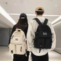 Mochila escolar de gran capacidad, versión coreana del estilo Harajuku, mochila de pareja para estudiantes, tendencia de mochila - details 3
