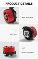 Convertidor para acampar, quemador, junta, adaptador de contenedor, accesorios para estufa de gas al aire libre, adaptador de llenado de propano - details 5