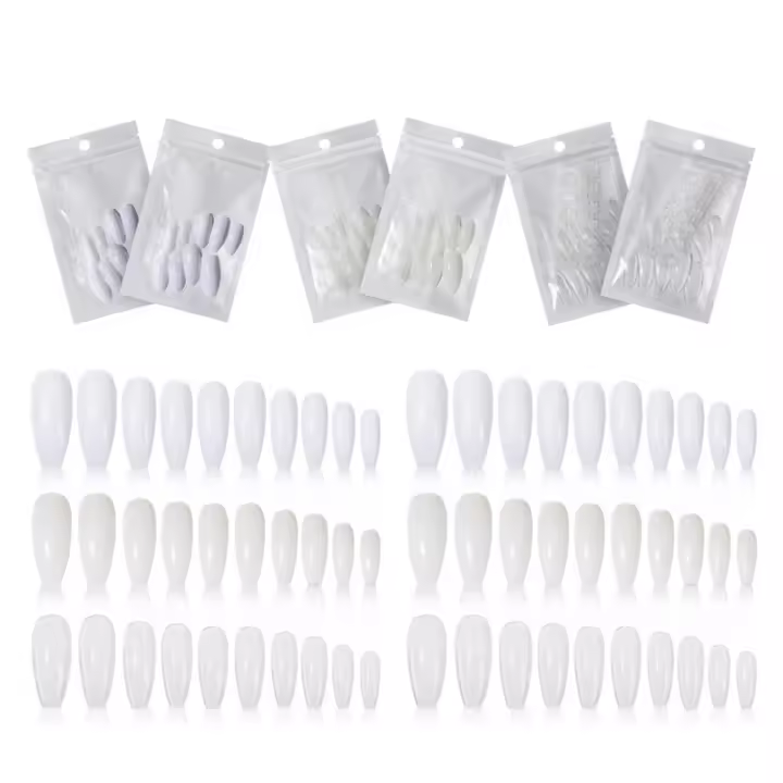 NAILWIND-Juego de manicura para extensión de uñas, herramienta de Arte de uñas postizas a presión, pegamento para uñas de cubierta semicompleta, puntas acrílicas - 1