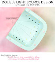 Lámpara LED KADS de 48W Rosa Verde para Secadora de Uñas Manicura Máquina Portátil para Curar Esmalte de Gel Herramienta de Salón de Uñas para Uñas Gel - details 3