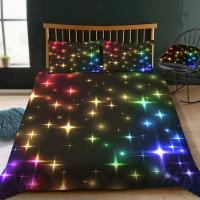 Conjunto de Cama de Estrellas Galaxia Cubierta de Edredón Suave para Niños y Niñas - details 3
