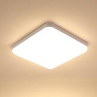 Goeco LED Plafón Luz de Techo de 3600LM, Luz Cálida 3000K, Impermeable IP54, Montaje Semi-flush, Luz para Baño Cocina - details 0