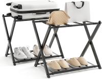 Portaequipajes Plegable Soporte de Metal para Maleta Ahorro de Espacio - details 18
