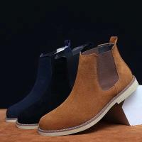 2025 Botas de ante italiano para hombre, zapatos de cuero informales, estilo para caminar - details 3